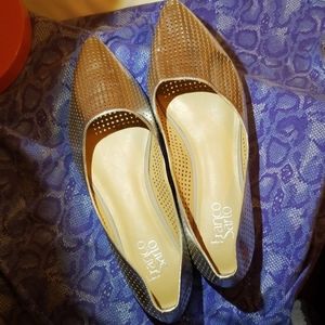 Women's Size 11 Silver Franco Sarto Flats